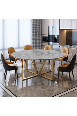 Metal Modern Ava Yemek Masası