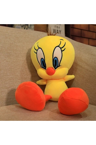 Tweety Civciv Peluş Oyuncak Sevimli Kuş Pelüş 45 Cm