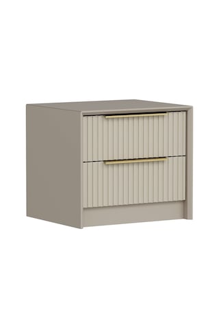 Kale Luxe 2 Çekmeceli Komodin - Kumtaşı