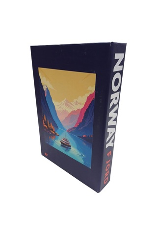 2025-677 Norway Fjord Dekorarif Kitap Kutusu