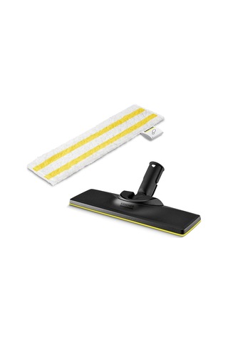 Orijinal Set Zemin Başlığı Ve Mikrofiber Bez Easyfix Buharlı Temizleyici Sc İle Uyumlu - Zeminler İçin, Her Türlü Yüzey İçin Uygun, Makinede Yıkanabilir, Beyaz 50 x 22
