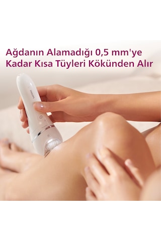 Philips BRE730/05 Epilatör (Yüz+Koltuk alti+Bikini Bölgesi+Bacak)Islak-Kuru,Işıklı,Kablosuz