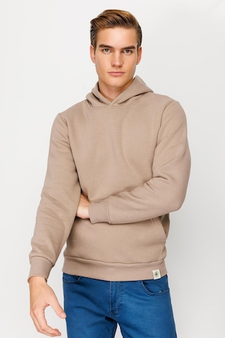 Igs İgs Standart Kapüşonlu Erkek Sweatshirt Camel
