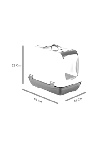 Bvlx 5092 XXL Büyük Boy Kapalı Kedi Tuvaleti 46 x 66 x 52 CM