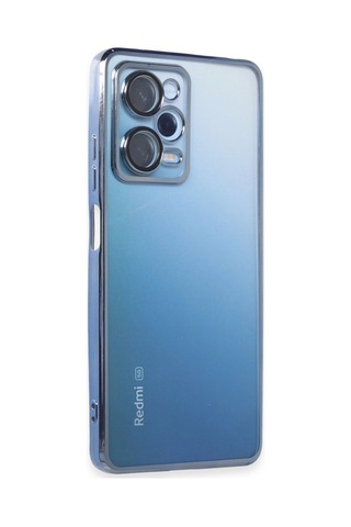 Xiaomi Redmi Note 12 Pro 5g Kılıf Razer Lensli Silikon - Açık Mavi Çokrenkli