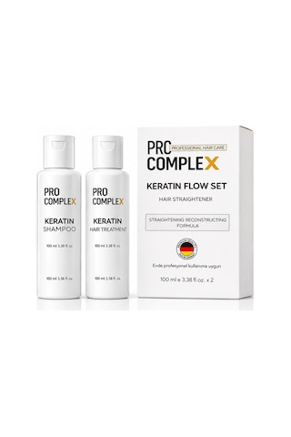Keratin Set 2 Kullanımlık Evde Keratin Bakım Ve Saç Düzleştirme Seti 2x100 ML