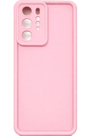 Huawei P40 Pro Uyumlu Kamera Çıkıntılı Mat Silikon Telefon Kılıfı Pembe