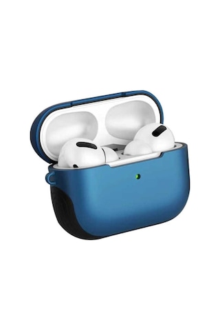 Apple AirPods Uyumlu Pro Kılıf Zore Shockproof Silikon Mavi
