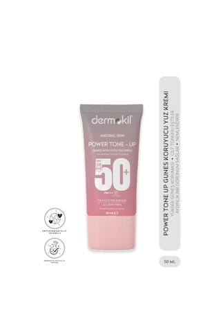 Dermokil Power Tone-Up Güneş Koruyucu Yüz Kremi SPF50+ 50 ML