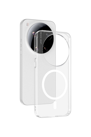 Vendas Xiaomi 17 Ultra Kamera Korumalı M-safe Şarj Özellikli Şeffaf Zore London Sert Pc Kapak