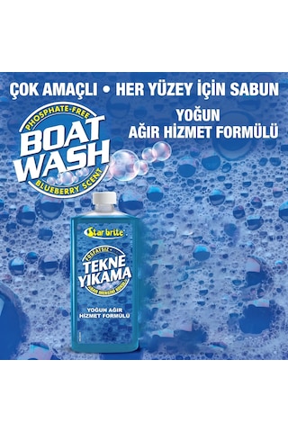 Starbrite - Tekne Temizleyici Ağır Hizmet Konsantre 1000 Ml : 1-2 Kapakla Tam Temizlik, Cilayı Sökmeyen Güçlü Formül