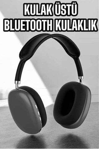 P9 Plus Kulaklık Siyah Bluetooth Bağlantılı Kulak Üstü Kablosuz Anc Özelliği -