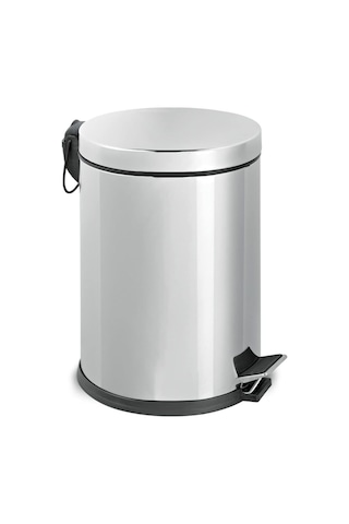 Mutfak Paslanmaz Çelik Pedallı Metal Çöp Kovası 20 Lt Lüx Çöp Kovası Banyo Çok Renkli
