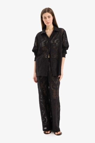 Defacto Dantelli Esnek Belli Beyaz Plaj Pantolonu-fall İn Love D9767ax25smbk27 Siyah