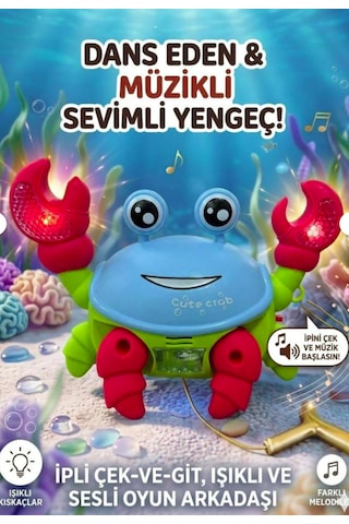 Dans Eden Müzikli Sevimli Yengeç Çocuğunuzun Yeni Oyun Arkadaşı