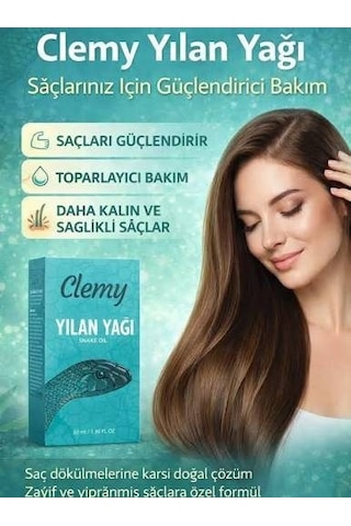 Clemy Yılan Yağı Cilt Ve Saç Bakım Yağı 20 Ml