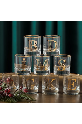 Mudo Home Monogram Bardak - E 300ml Çok Renkli