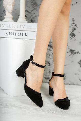 Muggo W708 Garantili Kadın Klasik Günlük Tarz Şık Ve Rahat Topuklu Ayakkabı 001