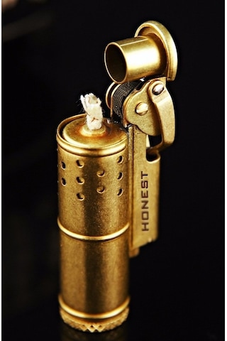 Promise Çakmak Koleksiyonluk Muhtar Çakmağı Benzinli Altın