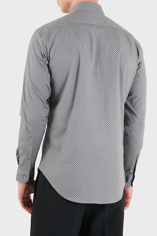 Emporio Armani Pamuklu Regular Fit Uzun Kollu Gömlek Erkek Gömlek Em007200 Te23251 F8034 Koyu Gri
