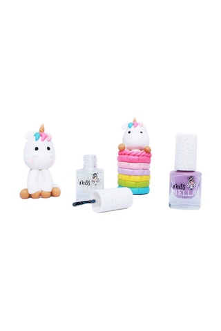 Miss Nella - Konfeti Bulutları: Glitter Üst Kat Soyulabilir Oje