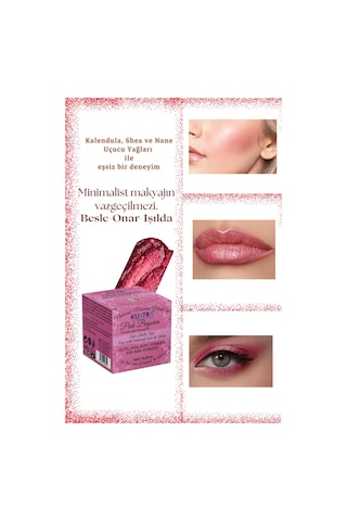 Kuatra Pink Begonia Nemlendirici Işıltı Veren Balm 7 ML
