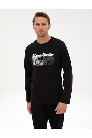 Pierre Cardin Erkek Siyah Pijama Takım 50322631-001 Siyah