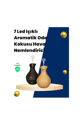 Yamanhobi Usb Şarjlı 7 Renk Led Işıklı Sessiz Çalışan Mini Hava Nemlendirici