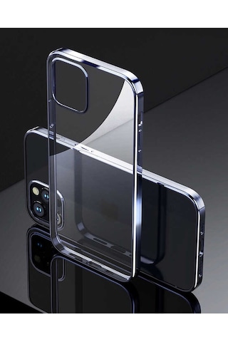 Apple Uyumlu iPhone 13 Pro Kılıf Zore Pixel Kapak Mavi