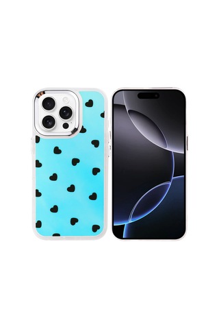 Zore Apple iPhone Uyumlu 16 Pro Max Kılıf Airbag Tasarımlı Omsy Hadra Kapak - Kiraz
