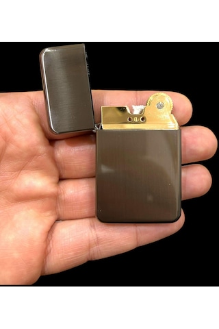 Koyu Füme Benzinli Metal Çakmak 109427