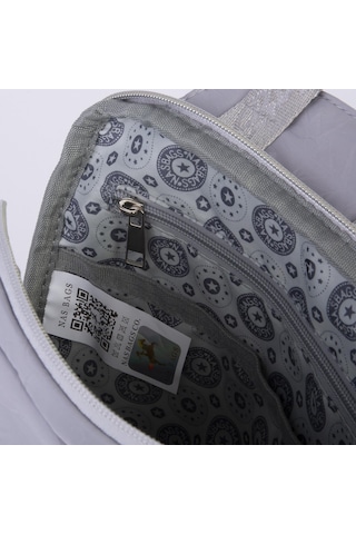 Nas Bag Kadın Çok Gözlü Su Geçirmez Water Proof Ultra Hafif Sırt Çantası Gri