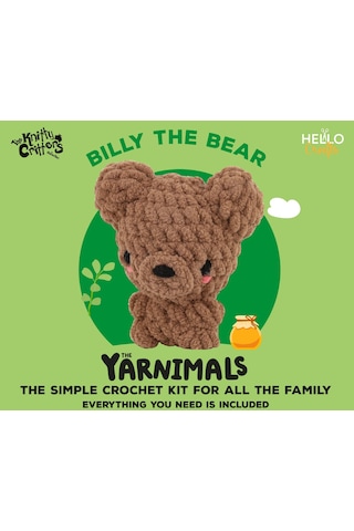Bakgelal Amigurumi Ayı Yapım Kiti Aile Ve Çocuk Aktivite Seti Başlangıç Seviyesi Tığ Örgü Seti