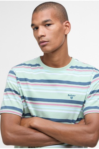 Barbour Houstead Stripe Tailored Fit T-shirt Gn12 Pale Apple Gn12 Pale Apple