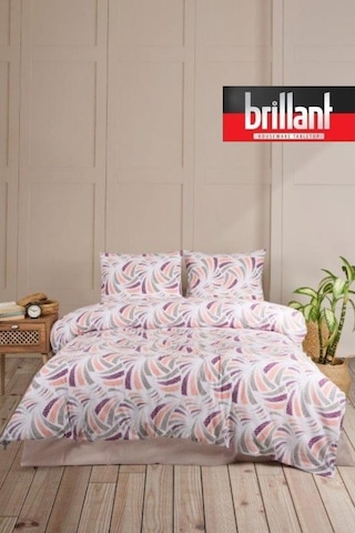 Çift Kişilik Desenli Nevresim Takımı Çok Renkli