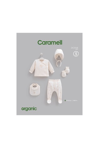 Altıntaş Baby Caramell Organic Tiny Baby 5'li Hastane Çıkışı Set Tiny Baby Ekru Tiny Baby Ekru