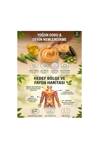 Alfalife Kuyruk Yağlı & Bamya Tohumu Yağlı Masaj Kremi 210 Ml - Bitkisel İçerikli Vücut Masaj Kremi