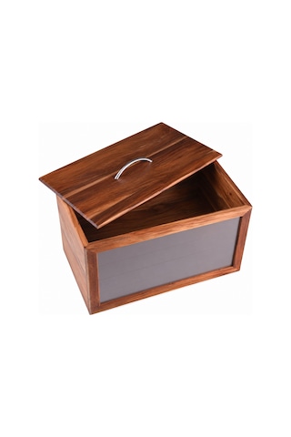 Akasya Ekmek Dolabı 37x22x24 Kahverengi