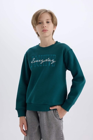 DeFacto Erkek Çocuk Bisiklet Yaka Baskılı Sweatshirt D3036A824WNGN146