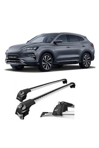 Byd Seal-u 2024 - Sonrası Kilitli Ara Atkı Taşıyıcı Tavan Barı Gri Turtel Marka