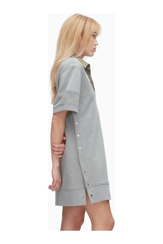 3.1 Phillip Lim Terry Polo Kadın Elbise, Fransız Havlu Kumaş Gri