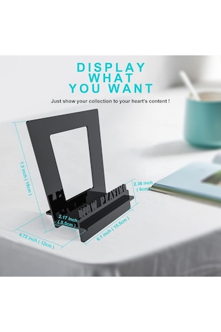 Sones Akrilik Kayıt Defteri Depolama Ekran Standı Siyah