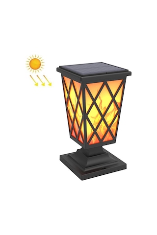 Cbtx Bahçe Aydınlatma Güneş Stigma Alev Lambası Bahçe Çiti Led Peyzaj Işığı N260c