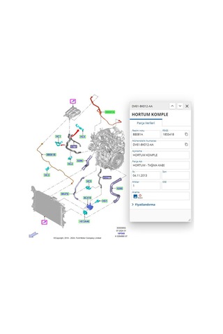 Su Depo Çıkış Hortumu Connect Bm 02 Ibr 19859 - 7t16 8k012 Aa