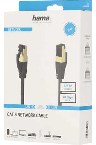 Hama 200694 Cat 8, 40 Gbit/s, S/ftp Korulmalı 5M Ağ Kablosu
