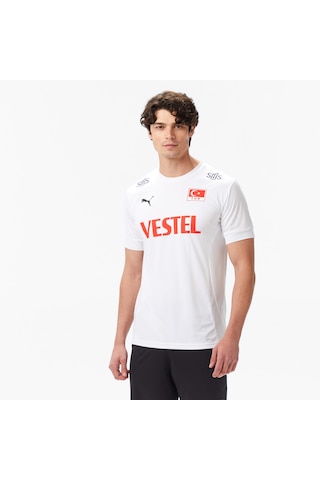 Puma Türkiye Voleybol Milli Takım Erkek Beyaz Voleybol Forması 707116 Beyaz