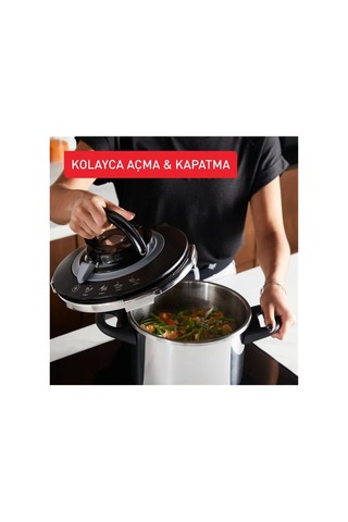 Tefal Tefal Clipso+ Chef Düdüklü Tencere - 6 Litre Çok Renkli