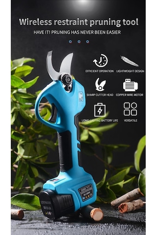 Suca Sc 8604 Şarj Göstergeli 3 Akülü Budama Makası 3 Cm