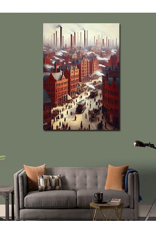 Kanvas Tablo Sanayi Devrimi 50cmx70cm