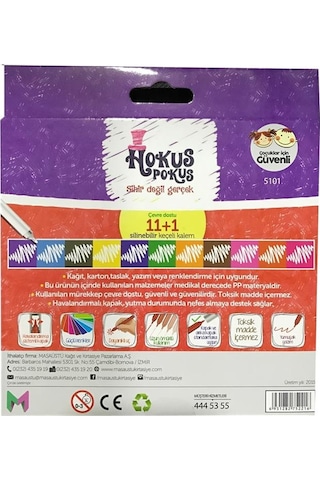 Masaüstü Hokus Pokus 12 Renk Sihirli Keçeli Kalem 5101